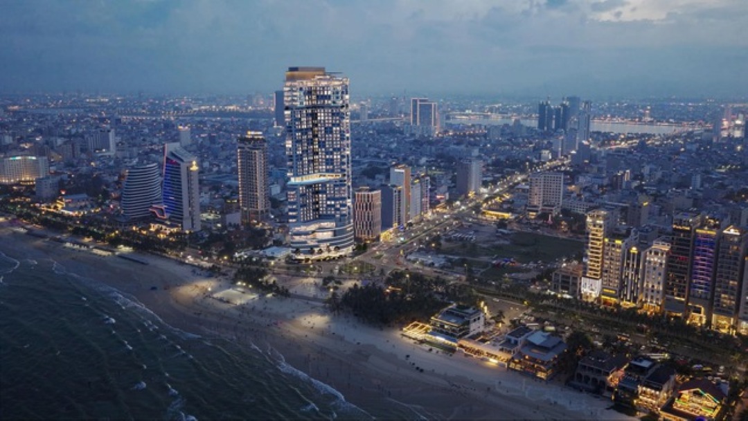 Phối cảnh dự án căn hộ hàng hiệu cao cấp Nobu Danang bên bờ biển Mỹ Khê
