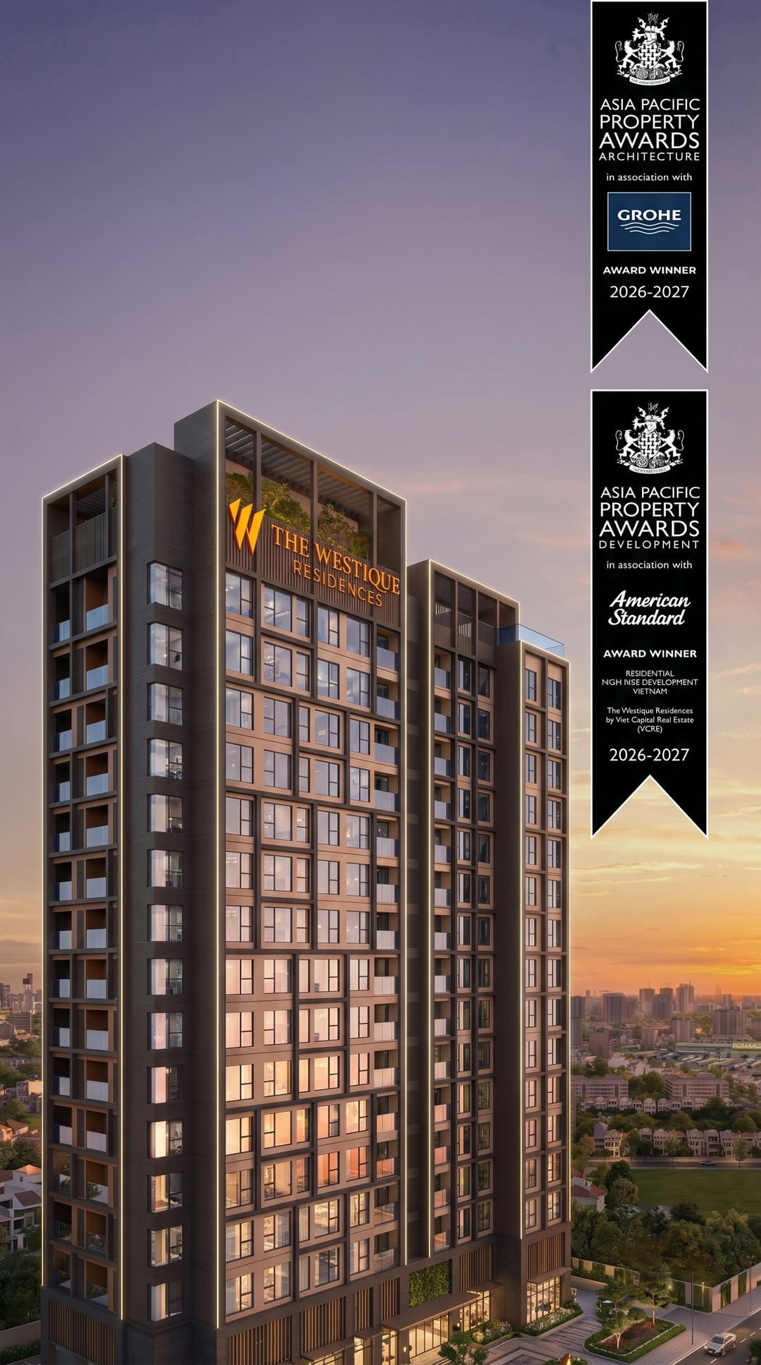 Phối cảnh dự án căn hộ hạng sang The Westique Residences