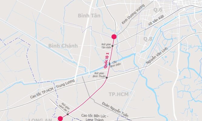 TP HCM triển khai mở rộng Quốc lộ 1