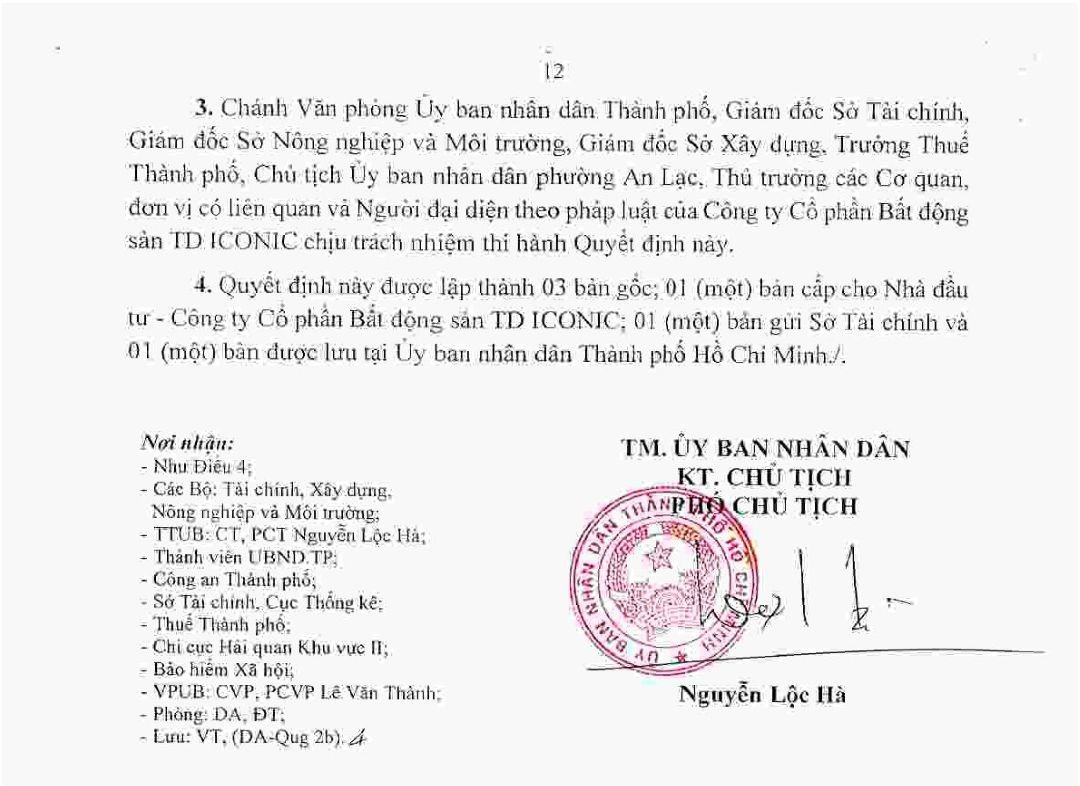 chấp thuận chủ trương đầu tư The Westique Residences