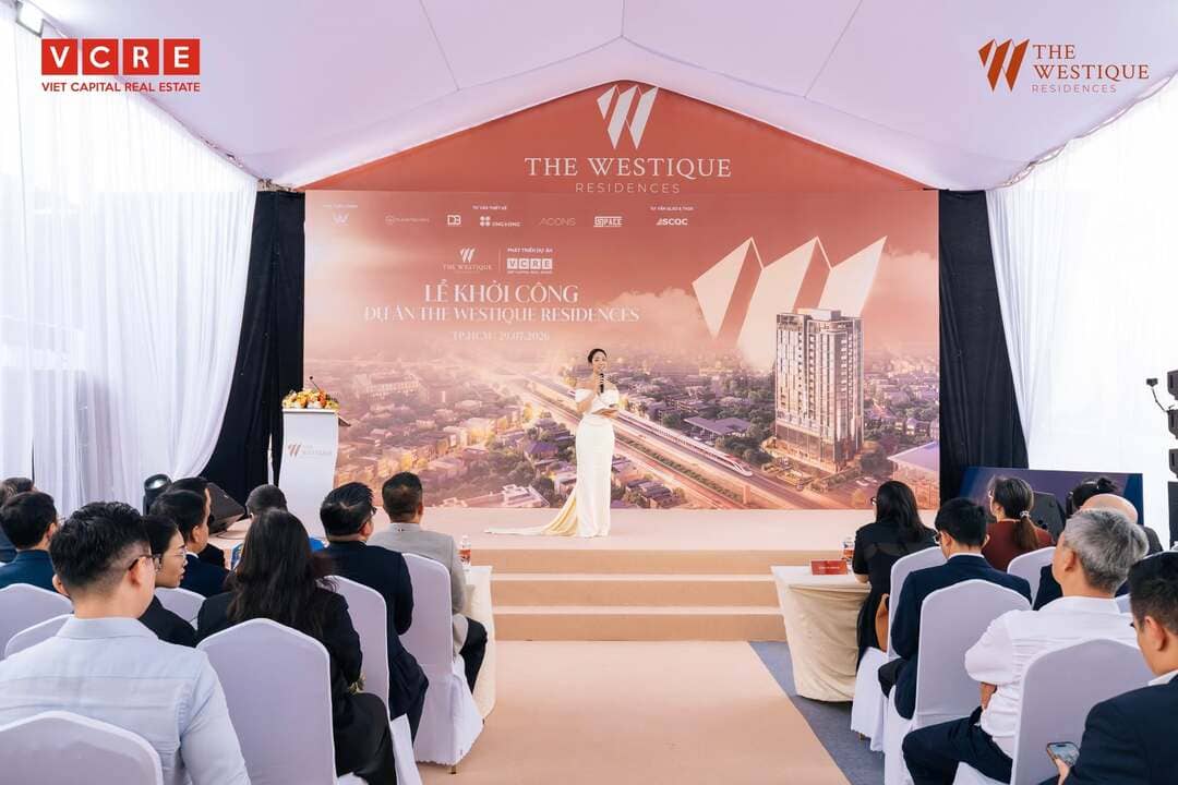 Phối cảnh dự án The Westique Residences nổi bật tại mặt tiền đường Kinh Dương Vương