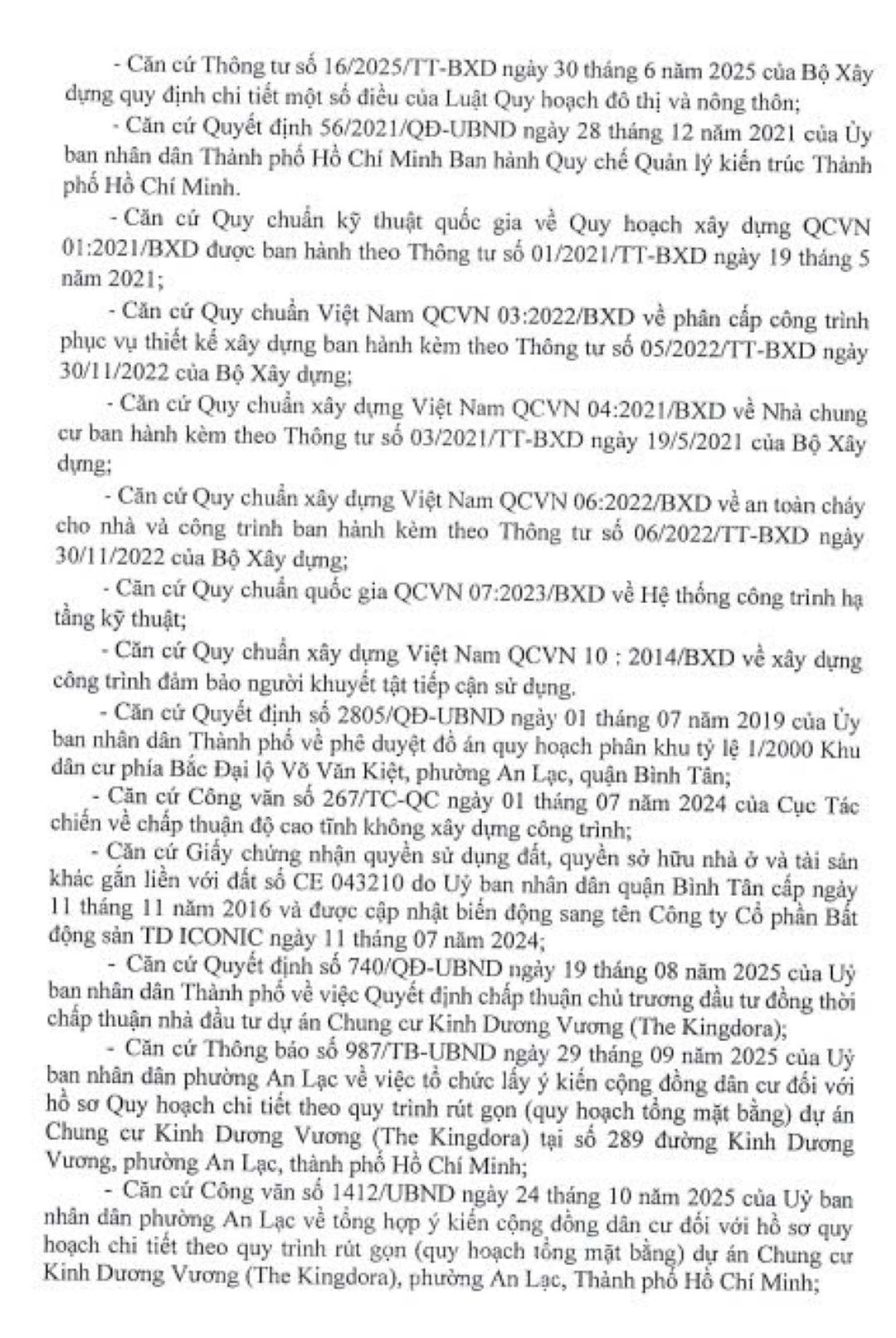 Chi tiết quy mô quy hoạch 1/500 The Westique Residences